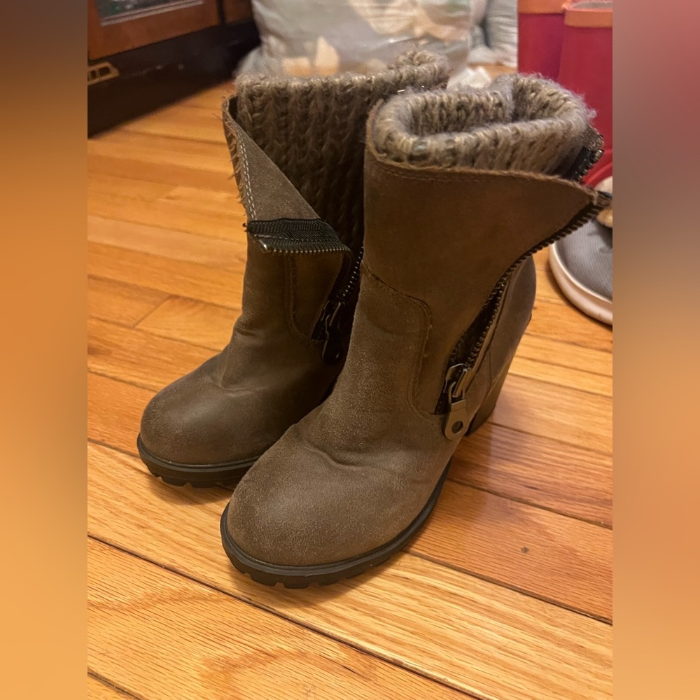 EUC wedge boots